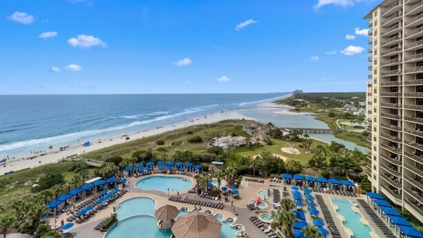 Pool - Waves and Relaxation: 2Bdrm Condo with Jetted Tub (North Myrtle Beach)