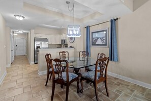 Dining - Beachfront Haven: 2BR Condo with King & Queen Beds (North Myrtle Beach)