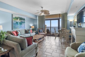 TV - Penthouse Living: Beachfront with Whirlpool Tub (North Myrtle Beach)