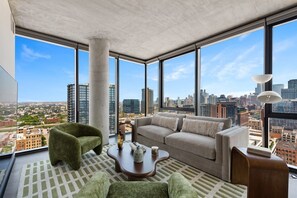 TV, stereo, offices - Chic Fulton Market Oasis + Curated Comfort & Style (Chicago)