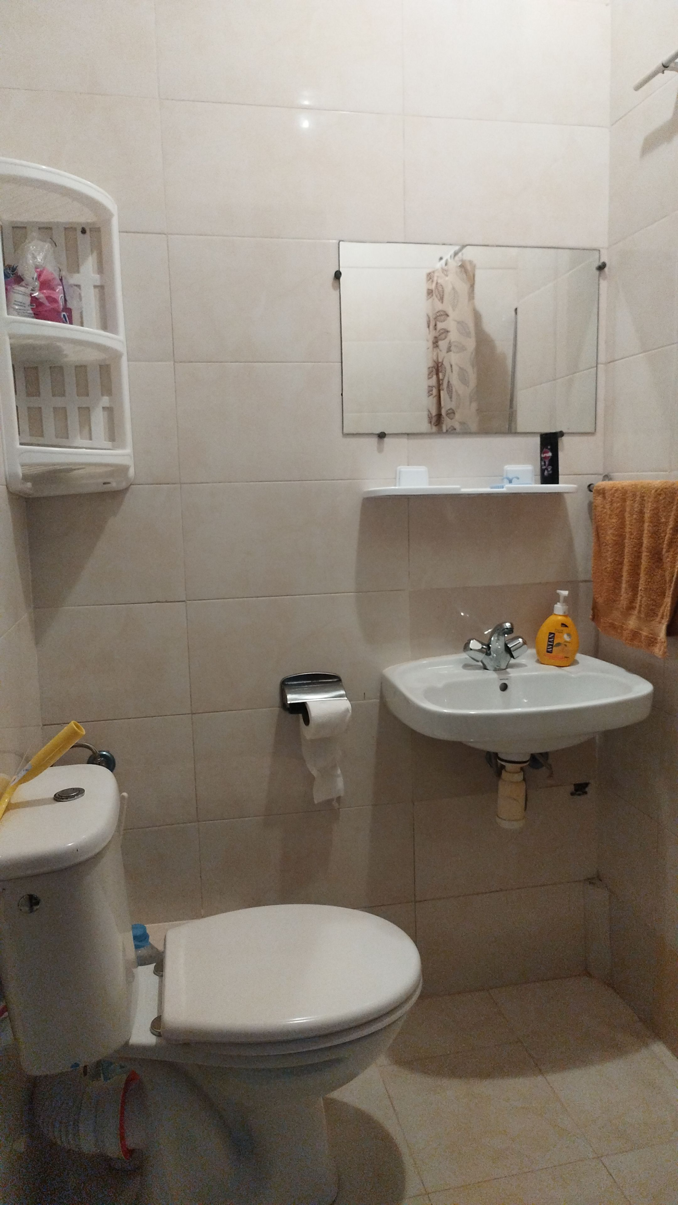 Dusche, Handtücher, Seife, Toilettenpapier
