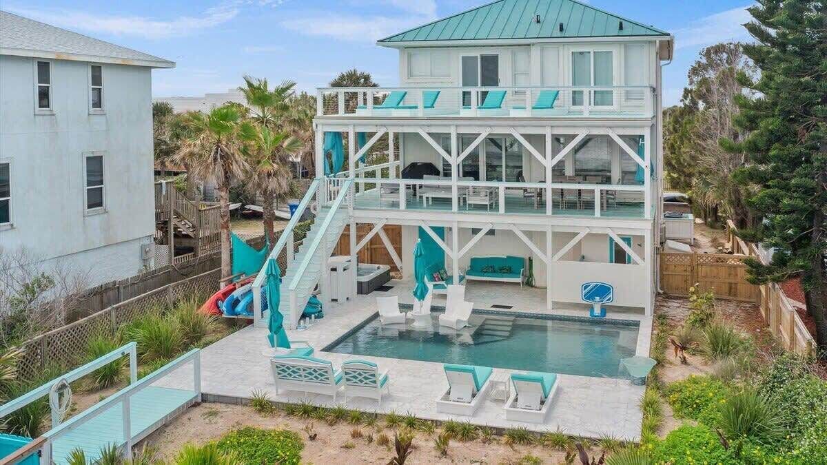 A heated pool