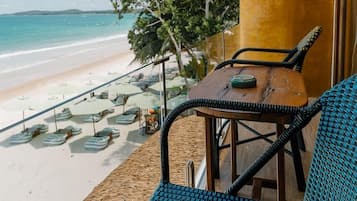 Quarto, vista para o mar | Terraço/pátio