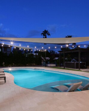 A heated pool
