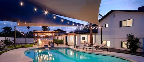 A heated pool