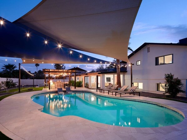 A heated pool
