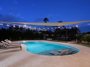 A heated pool