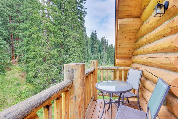 House (3 Bedrooms) | Front of property - Log Cabin w/ Wraparound Deck in Breckenridge! (Breckenridge)