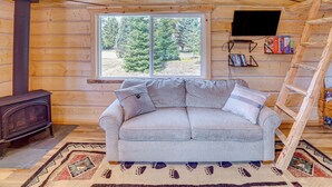 Unclassified image, 4 of 25, button - Mtn Views & Fireplace: Cozy Trout Creek Tiny Home (Trout Creek)