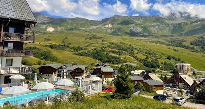 Appt 4/6 rénové - 2 chambres - Pied des pistes- Le Grand Domaine Valmorel/SFL