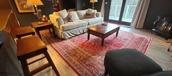 Trout River Suite - Amazing 1BR suite with deck overlooking the Trout River & only 7 minutes to Jay Peak Resort. With Breakfast Included!