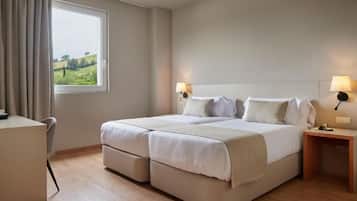 Down comforters, minibar, in-room safe, desk