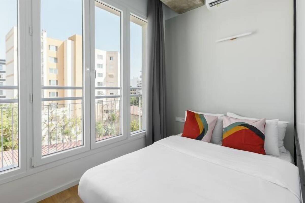 1 bedroom, desk, laptop workspace, iron/ironing board