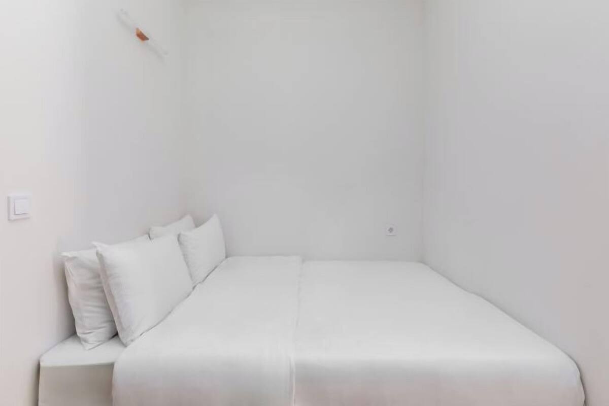 1 bedroom, desk, laptop workspace, iron/ironing board