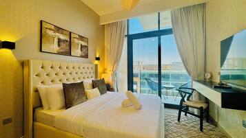 Apartamento, sacada, vista para a cidade | 1 quarto, Wi-Fi de cortesia