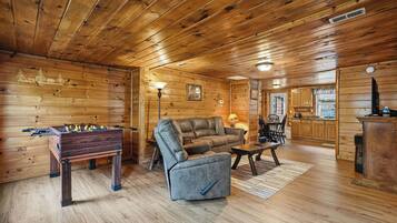 TV, fireplace, DVD player