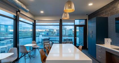 Modern Studio Apt with Skywalk to Fiserv, Rooftop, and Parking