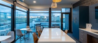 Modern Studio Apt with Skywalk to Fiserv, Rooftop, and Parking