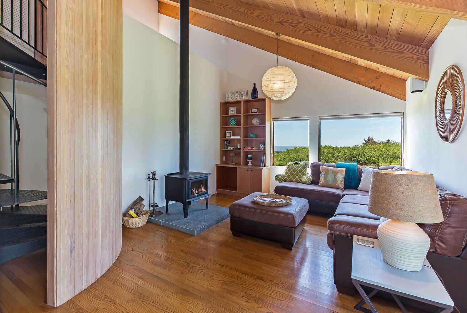 电视、壁炉、DVD 播放器