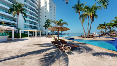 Stylish 3 Bedroom Beachfront Condo in the Exclusive Nuevo Nayarit Neighborhood.