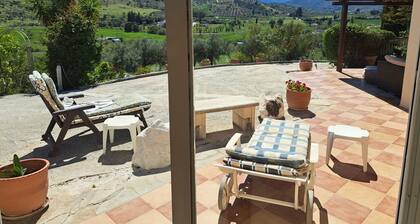 Country finca set in elevated position.Private yet within 15-20mins walk to town