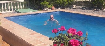 Country finca set in elevated position.Private yet within 15-20mins walk to town