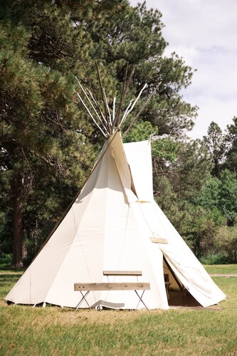 Raven Tipi, Rustic "Raven" Tipi by Bighorn Mountains