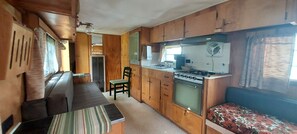 Interior - Steinbeck Camper, Rustic Mid-Century Camper (Story)