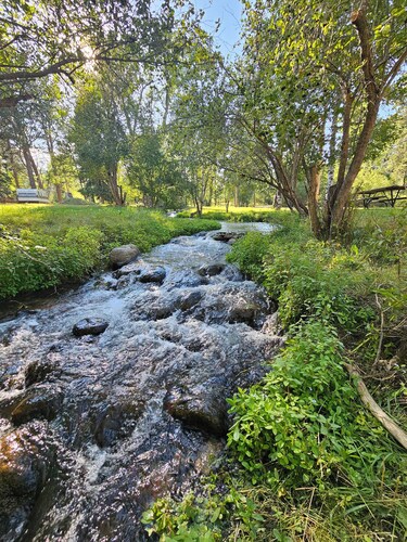 Homesteader Wall Tent, Homesteader Wall Tent by the Stream