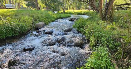 Homesteader Wall Tent, Homesteader Wall Tent by the Stream