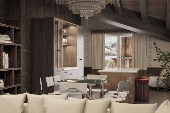 Presidential Suite, Mountain View | 1 bedroom, in-room safe, desk, laptop workspace
