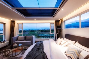 Panoramic Double Room, Private Bathroom, Hill View | View from room