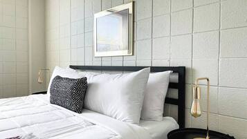 Desk, iron/ironing board, free WiFi, bed sheets