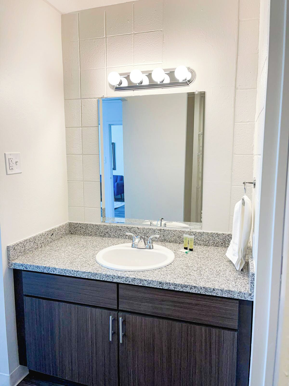 Towels, soap, toilet paper