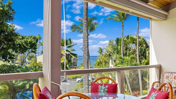公寓式客房, 1 张特大床 (Keauhou Kona Surf & Racquet Club#6-30) | 室外用餐