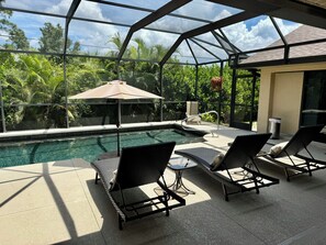 Outdoor pool, a heated pool - Free Heated Pool! Mins from the Beach! Private Open Concept Oasis! (Englewood)