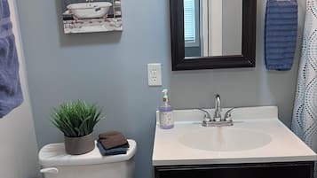 Towels, soap, toilet paper