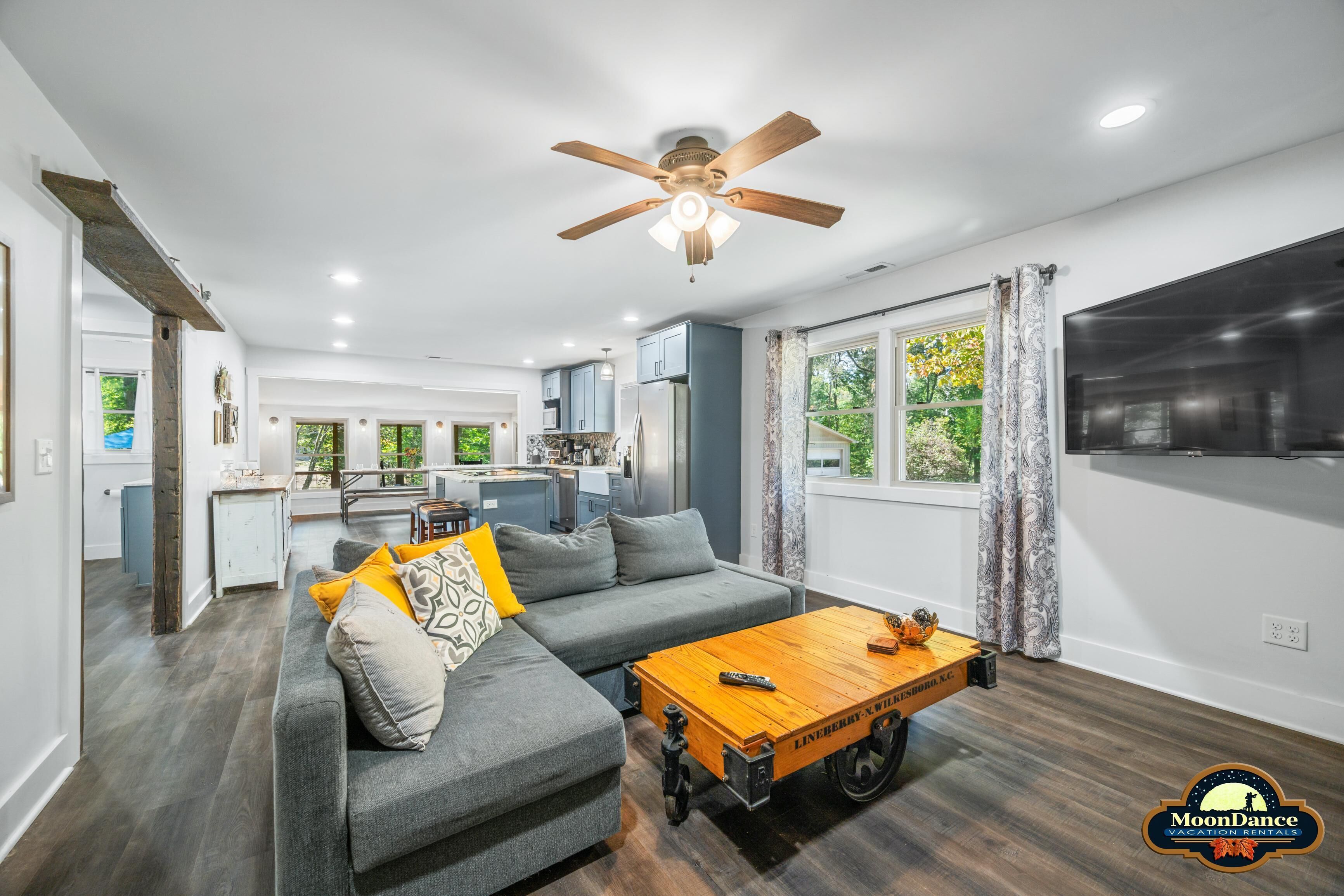 TV connectée, cheminée