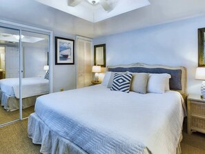 Condo, 1 King Bed with Sofa bed, Balcony, Beach View (Lei Lani T102) | 1 bedroom, individually decorated, individually furnished