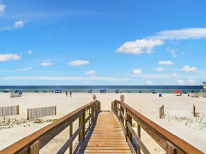 On the beach