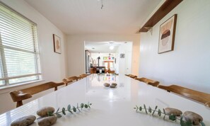 Dining - Private Riverfront Estate with Pool, Hot Tub & River Access – Sleeps 24 (Martindale)