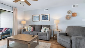 Condo, Multiple Beds, Balcony, Ocean View (Coastal Retreat at Seascape) | Living area
