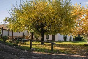 Outdoor dining - Country House 'Granados' in the heart of the Natural Park "Sierra de Aracena y Picos de Aroche". (Huelva)