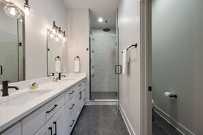Hair dryer, towels