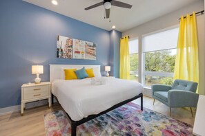 4 habitaciones, escritorio, tabla de planchar con plancha y wifi 