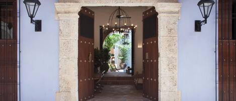 Voorkant van accommodatie