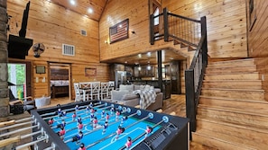 Game room - Multi-Family Fun-3 Kings-Foosball, Spacious Deck, HotTub, Firepit-Sleeps 8 (Broken Bow)