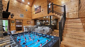 Game room - Multi-Family Fun-3 Kings-Foosball, Spacious Deck, HotTub, Firepit-Sleeps 8 (Broken Bow)