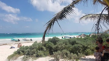 Sun loungers, beach towels