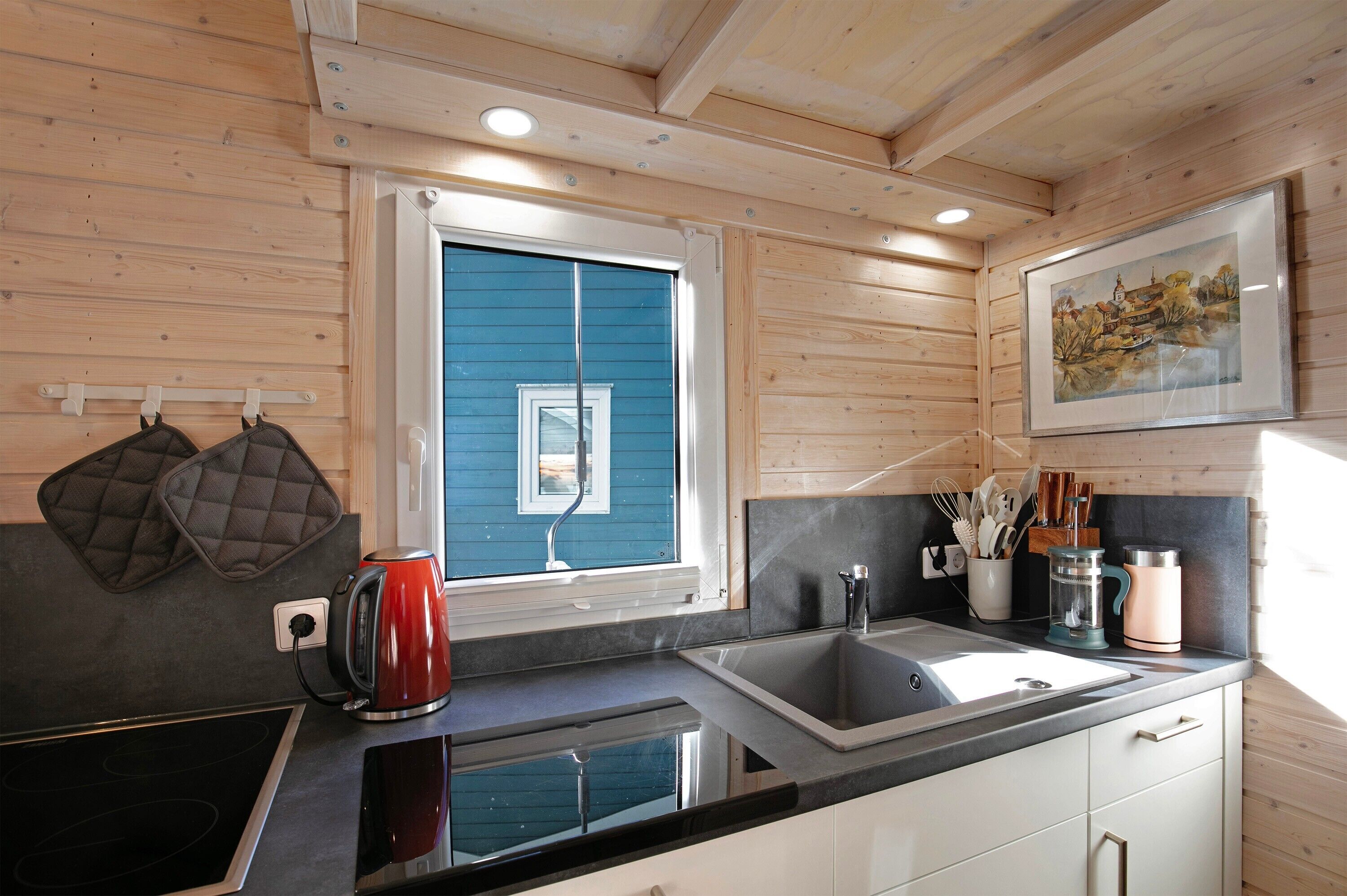 Kühlschrank, Ofen, Herdplatte, Geschirrspüler